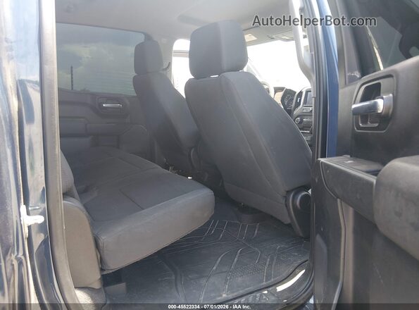 1GCPWBEKXMZ219018 2021 CHEVROLET SILVERADO Blue VIN კოდის სტიკერის ხედი