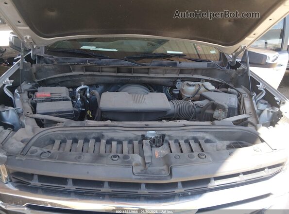 1GCPWCED0MZ396619 2021 CHEVROLET SILVERADO Серебряный Вид сзади