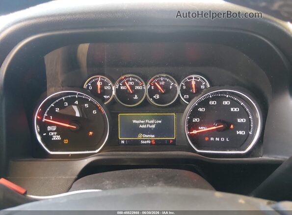 1GCPWCED0MZ396619 2021 CHEVROLET SILVERADO Серебряный Вид задних сидений