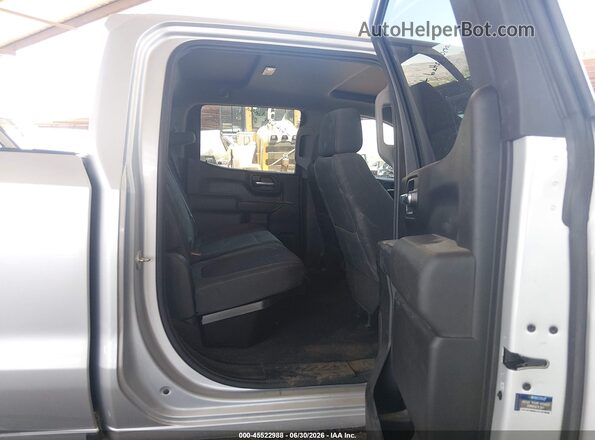 1GCPWCED0MZ396619 2021 CHEVROLET SILVERADO Серебряный Вид наклейки с VIN-кодом