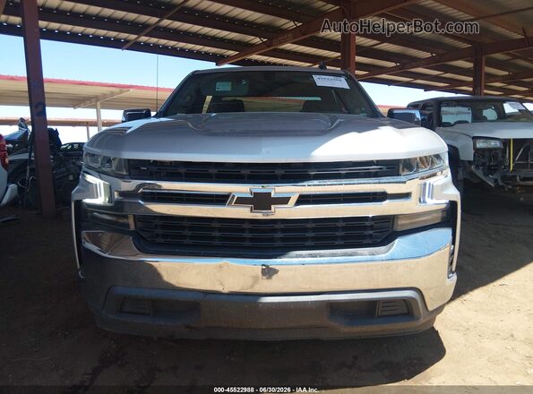 1GCPWCED0MZ396619 2021 CHEVROLET SILVERADO Серебряный Вид задней части салона