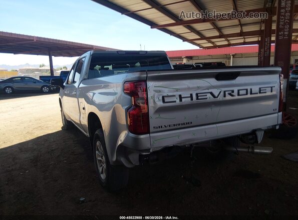 1GCPWCED0MZ396619 2021 CHEVROLET SILVERADO Серебряный Задняя левая четверть