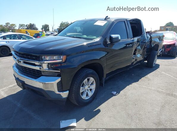 1GCPWCED3MZ392208 2021 CHEVROLET SILVERADO Black წინა მარცხენა ხედი სამი მეოთხედიდან