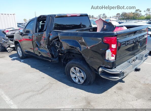 1GCPWCED3MZ392208 2021 CHEVROLET SILVERADO Black უკანა მარცხენა