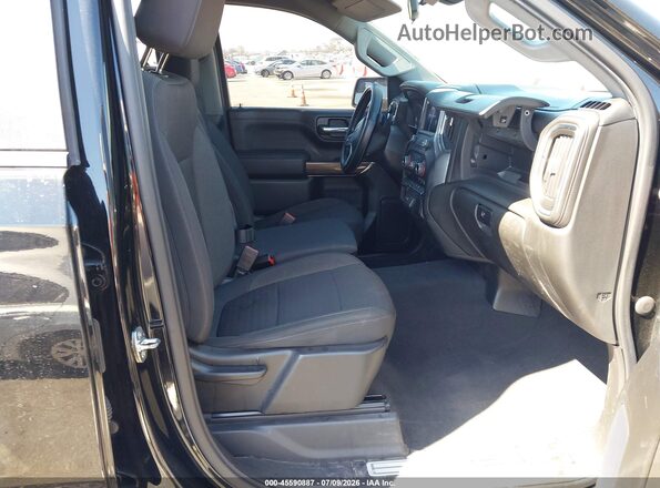 1GCPWCED3MZ392208 2021 CHEVROLET SILVERADO Black წინა სალონის ხედი