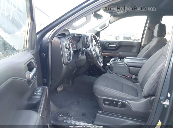 1GCPWCED3NZ150827 2022 CHEVROLET SILVERADO Black Вид салону спереду