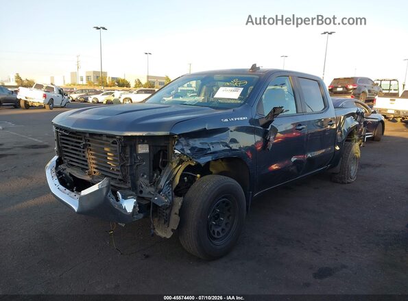 1GCPWCED3NZ150827 2022 CHEVROLET SILVERADO Black Передня ліва чверть