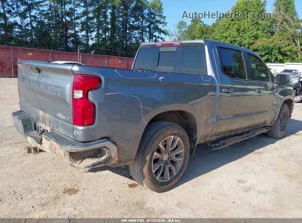 1GCPWCED4MZ105975 2021 CHEVROLET SILVERADO Серый Задняя правая четверть