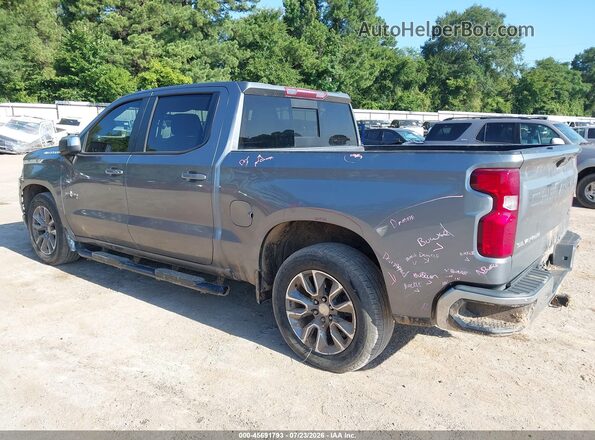 1GCPWCED4MZ105975 2021 CHEVROLET SILVERADO Серый Задняя левая четверть