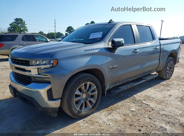 1GCPWCED4MZ105975 2021 CHEVROLET SILVERADO Серый Передняя левая четверть