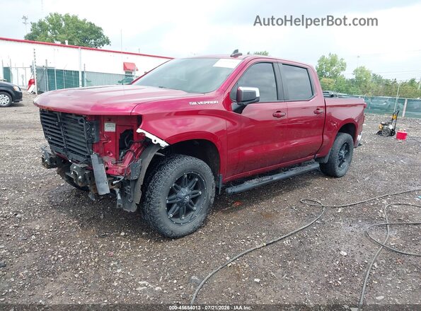 1GCPWCED8KZ127913 2019 CHEVROLET SILVERADO Red წინა მარცხენა ხედი სამი მეოთხედიდან