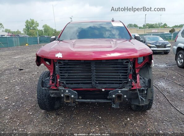 1GCPWCED8KZ127913 2019 CHEVROLET SILVERADO Red უკანა სალონის ხედი