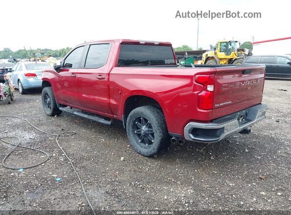 1GCPWCED8KZ127913 2019 CHEVROLET SILVERADO Red უკანა მარცხენა