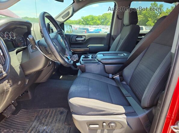 1GCPWCEDXMZ410834 2021 CHEVROLET SILVERADO Бордовый Вид салона спереди