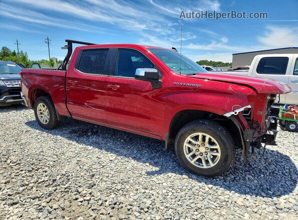 1GCPWCEDXMZ410834 2021 CHEVROLET SILVERADO Бордовый Передняя правая четверть