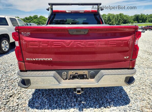 1GCPWCEDXMZ410834 2021 CHEVROLET SILVERADO Бордовый Вид сзади