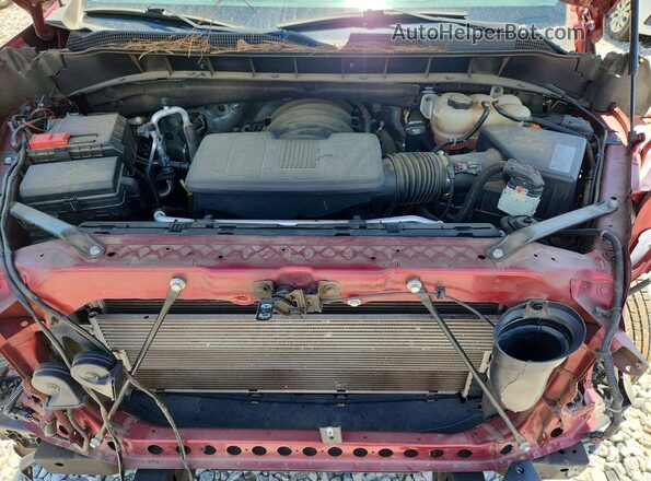 1GCPWCEDXMZ410834 2021 CHEVROLET SILVERADO Бордовый Вид задней части салона