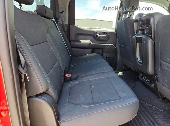 1GCPWCEDXMZ410834 2021 CHEVROLET SILVERADO Бордовый Вид задних сидений