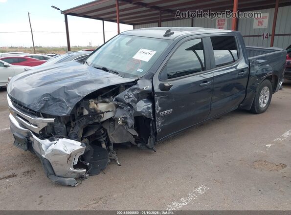 1GCPWCEK1MZ341434 2021 CHEVROLET SILVERADO Gray წინა მარცხენა ხედი სამი მეოთხედიდან