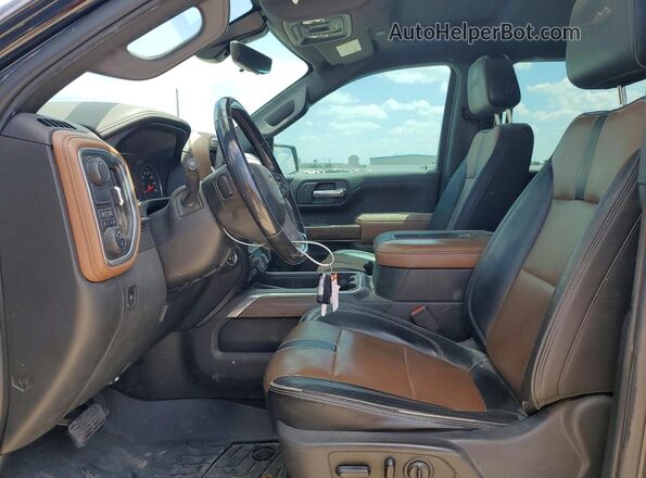 1GCPWFED5KZ113162 2019 CHEVROLET SILVERADO Черный Вид салона спереди
