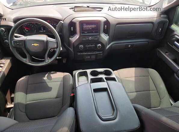 1GCPYBEK0MZ302435 2021 CHEVROLET SILVERADO Gray Widok deski rozdzielczej
