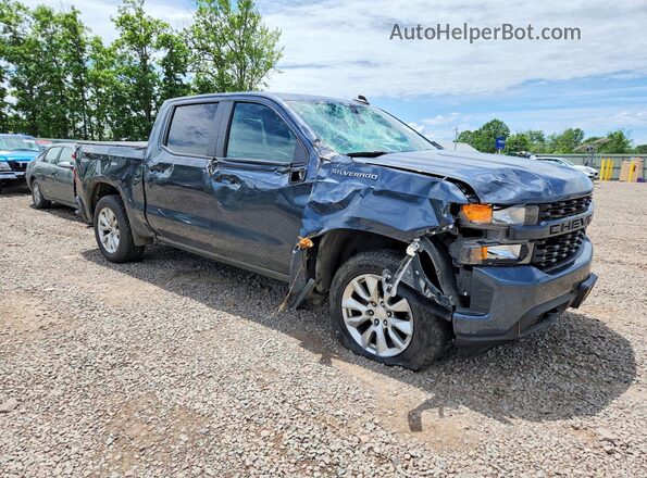 1GCPYBEK5MZ324849 2021 CHEVROLET SILVERADO Серый Передняя правая четверть