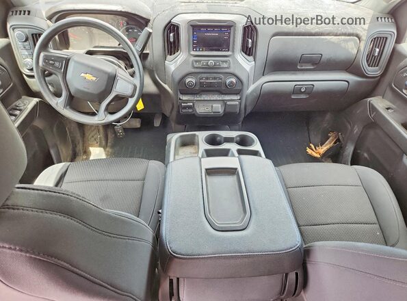 1GCPYBEK5MZ324849 2021 CHEVROLET SILVERADO Серый Вид панели приборов