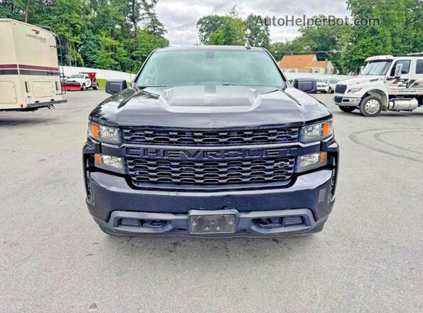 1GCPYBEK6MZ324018 2021 CHEVROLET SILVERADO Black უკანა ხედი