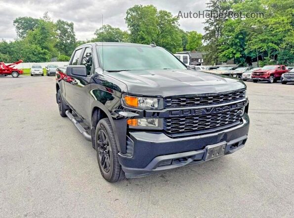 1GCPYBEK6MZ324018 2021 CHEVROLET SILVERADO Black წინა მარჯვენა