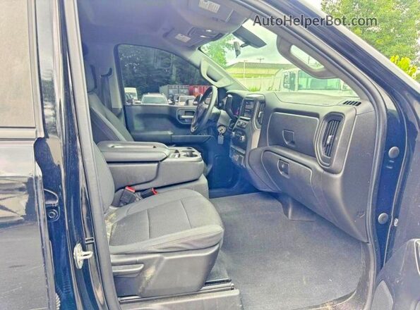 1GCPYBEK6MZ324018 2021 CHEVROLET SILVERADO Black წინა პანელის ხედი