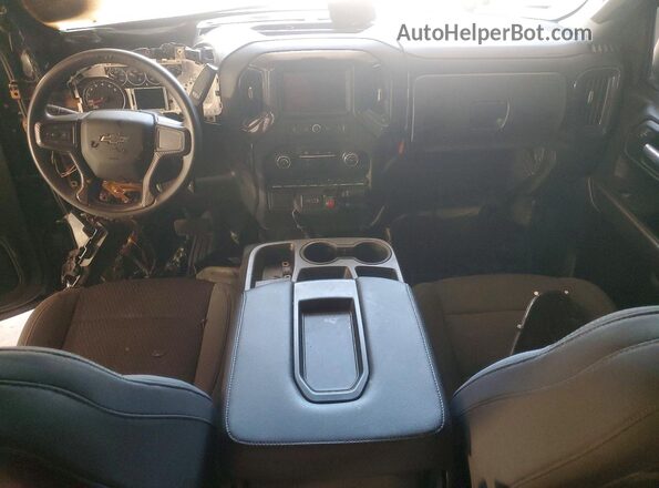 1GCPYBEK8MZ307110 2021 CHEVROLET SILVERADO Black Առջևի վահանակի տեսք