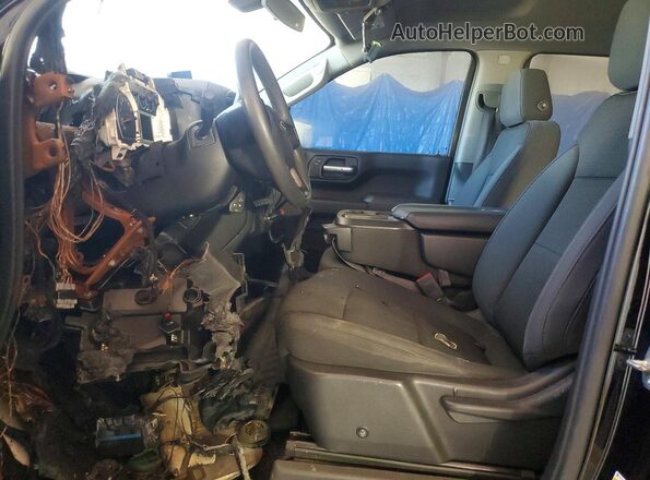 1GCPYBEK8MZ307110 2021 CHEVROLET SILVERADO Black Սալոնի դիմացի տեսք