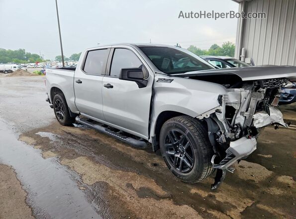 1GCPYBEKXMZ350847 2021 CHEVROLET SILVERADO Silver Przód prawy