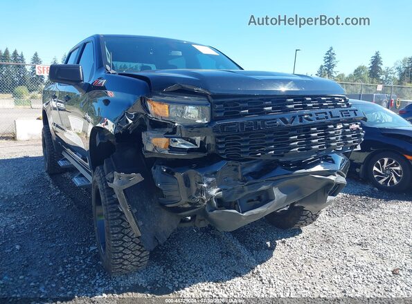 1GCPYCEF0KZ411953 2019 CHEVROLET SILVERADO Black Widok z przodu