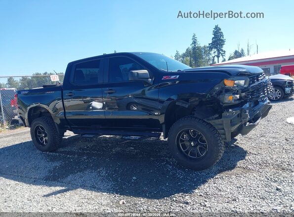 1GCPYCEF0KZ411953 2019 CHEVROLET SILVERADO Black Widok wnętrza z tyłu