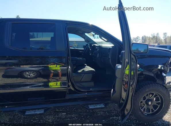 1GCPYCEF0KZ411953 2019 CHEVROLET SILVERADO Black Widok wnętrza z przodu