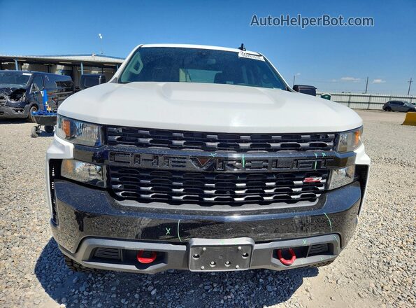 1GCPYCEF0MZ383736 2021 CHEVROLET SILVERADO White Вид спереду
