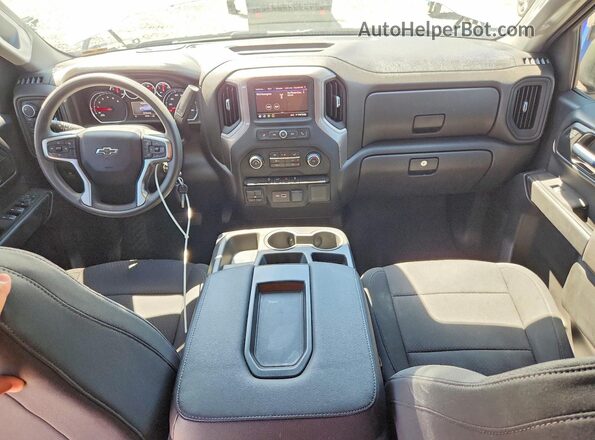 1GCPYCEF0MZ383736 2021 CHEVROLET SILVERADO White Вид панелі приладів