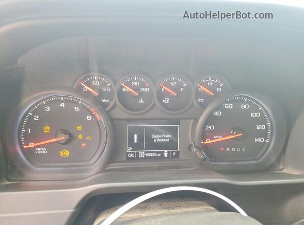 1GCPYCEF2MZ215810 2021 CHEVROLET SILVERADO Black Vista del cuadro de instrumentos