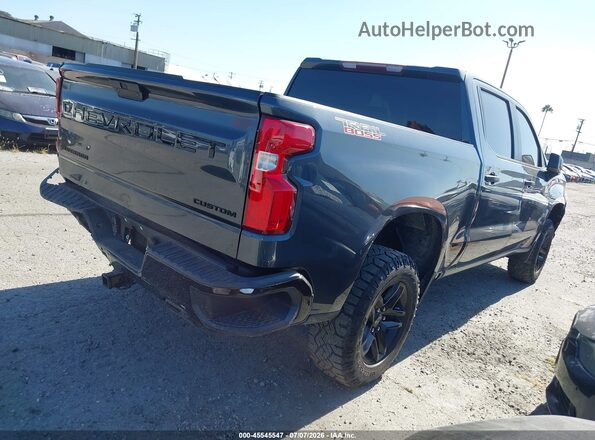 1GCPYCEF2MZ303112 2021 CHEVROLET SILVERADO Серый Задняя правая четверть