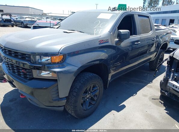 1GCPYCEF2MZ303112 2021 CHEVROLET SILVERADO Серый Передняя левая четверть