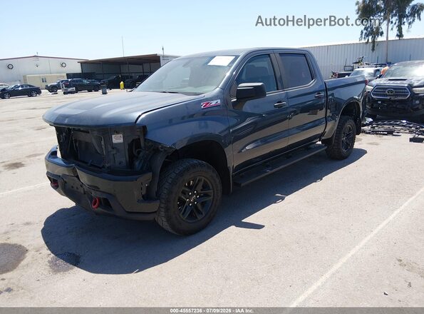 1GCPYCEF5KZ380697 2019 CHEVROLET SILVERADO Gray Առջևի ձախ երեք քառորդ տեսարան