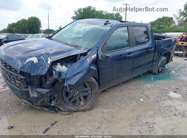1GCPYCEF5LZ331677 2020 CHEVROLET SILVERADO Blue Առջևի ձախ երեք քառորդ տեսարան