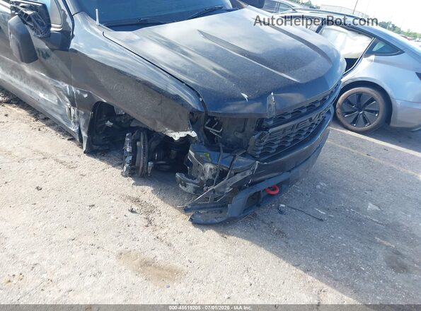 1GCPYCEF6MZ412740 2021 CHEVROLET SILVERADO Black Front view