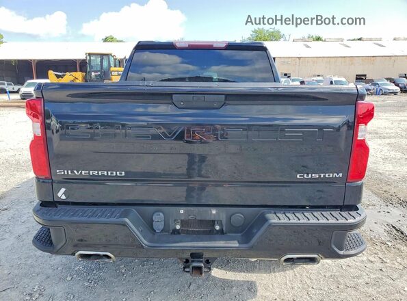 1GCPYCEF8MZ348829 2021 CHEVROLET SILVERADO Black Rear view