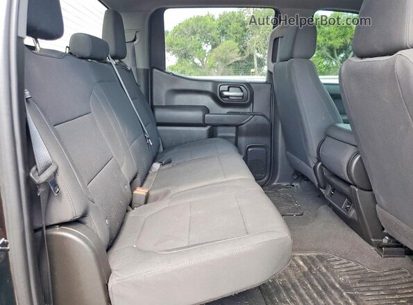 1GCPYCEF8MZ348829 2021 CHEVROLET SILVERADO Black Rear seats view