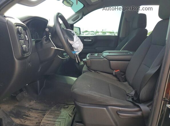 1GCPYCEF8MZ348829 2021 CHEVROLET SILVERADO Black Front interior view