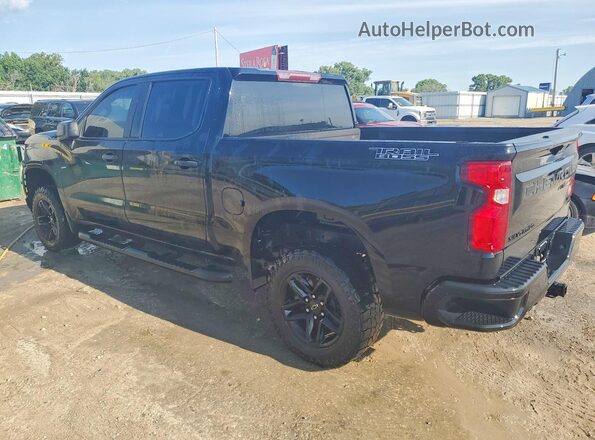 1GCPYCEF9MZ273820 2021 CHEVROLET SILVERADO Black უკანა მარცხენა