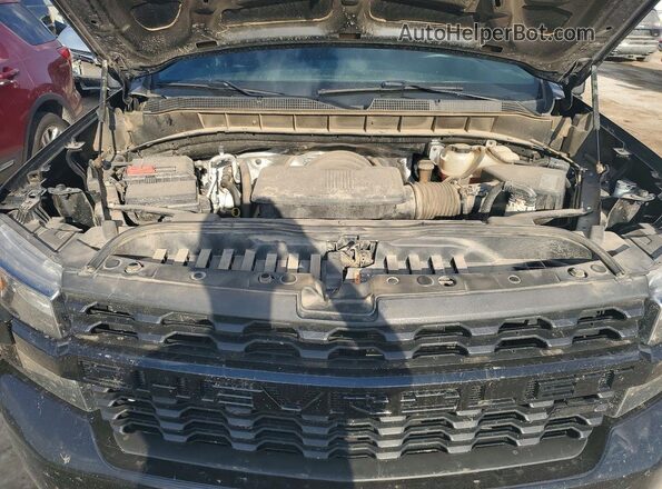 1GCPYCEF9MZ273820 2021 CHEVROLET SILVERADO Black უკანა სალონის ხედი