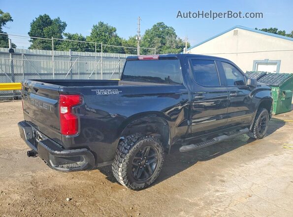 1GCPYCEF9MZ273820 2021 CHEVROLET SILVERADO Black უკანა მარჯვენა